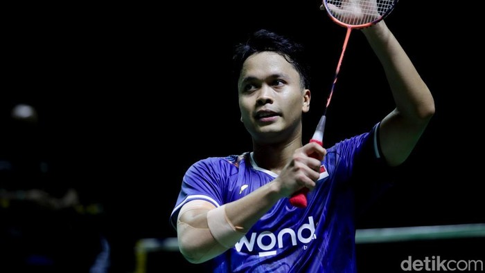 Anthony Ginting menundukkan Wang Zheng Xing